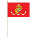 Marine Corps 12" x 18" Staff-Mounted Polyester